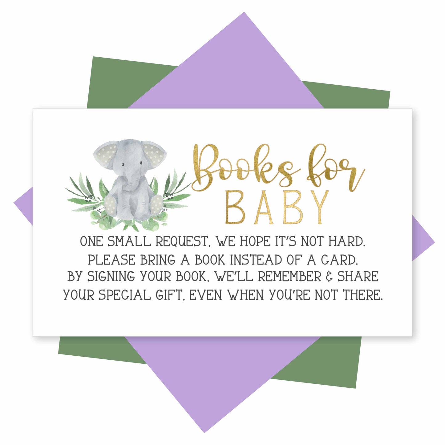 Book Request Cards | Set of 25 | Baby Shower Supplies