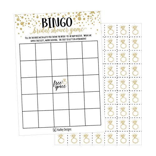 Bridal Shower Bingo | Set of 25 | Wedding Supplies