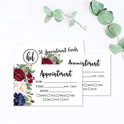 Appointment Cards | Set of 50 | Office Supplies