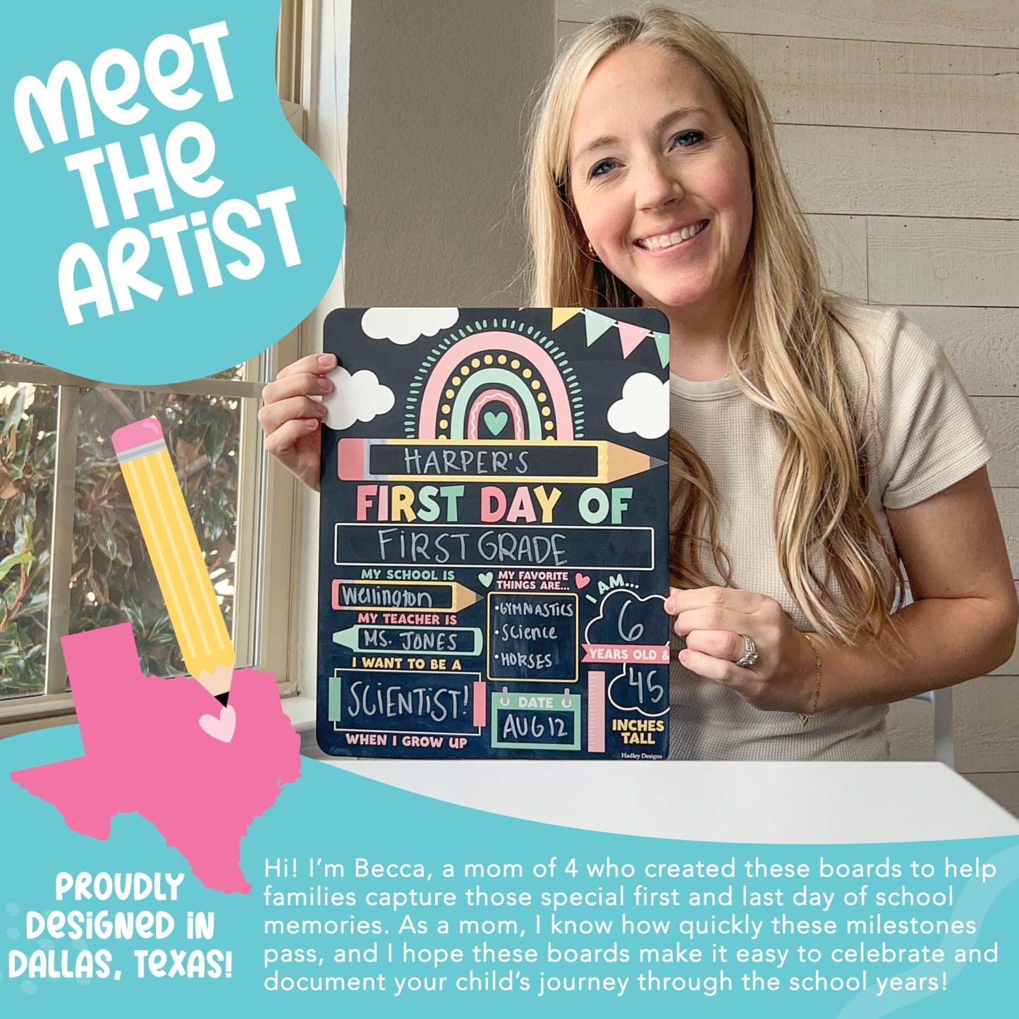 First Day of School Boards | Dry Erase | School Supplies