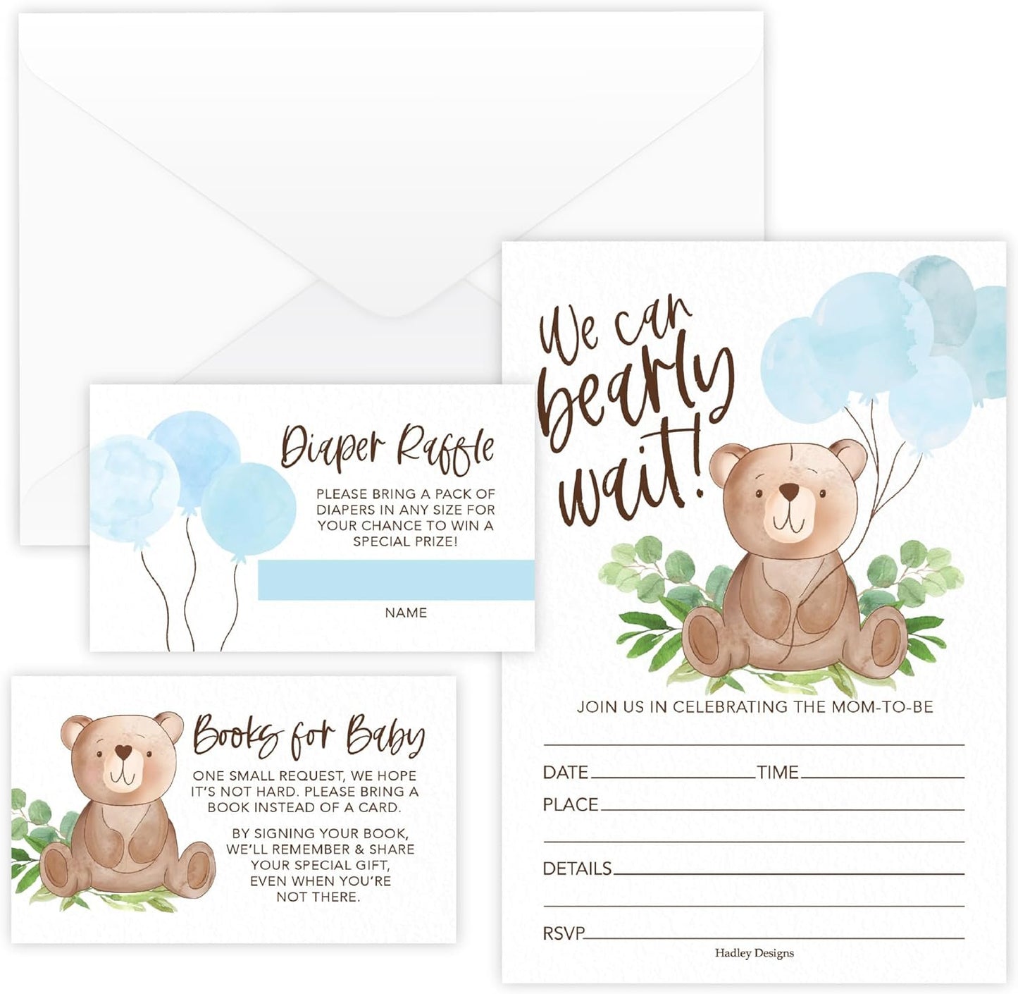 Invitation Bundles | Set of 15 | Baby Shower Supplies