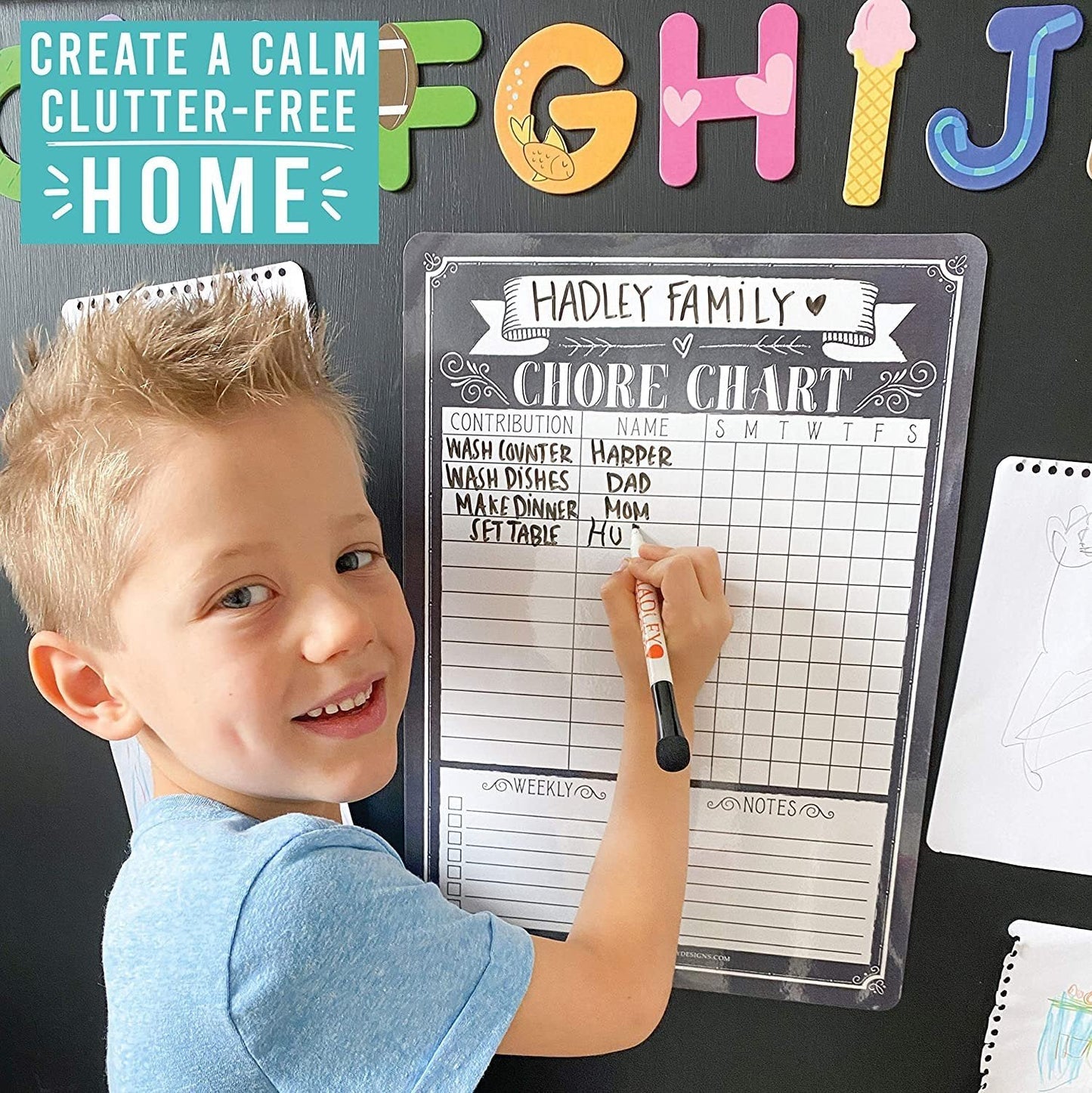 Family Chore Charts | Home Organization | Charts & Posters
