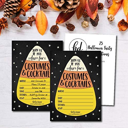 Halloween Party Invitations | Set of 50 | Cards & Party