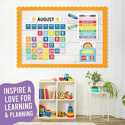 Rainbow Classroom Calendar | Bulletin Board | Classroom Supplies