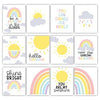 Rainbow Children's Wall Art | Set of 6 | Nursery Decor