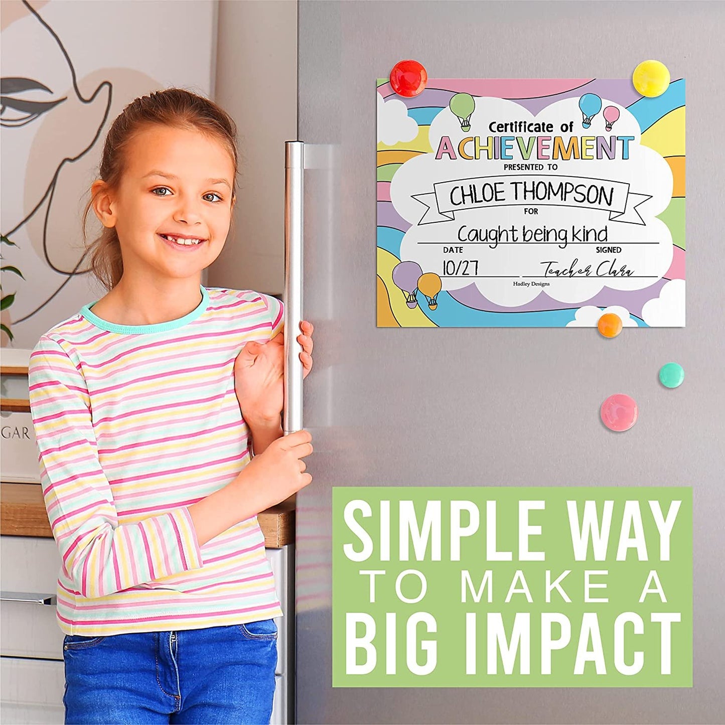 Kids Certificate of Achievement | Set of 25 | Trophies & Awards