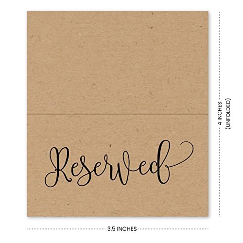 Reserved Place Cards | Set of 25 | Wedding Supplies