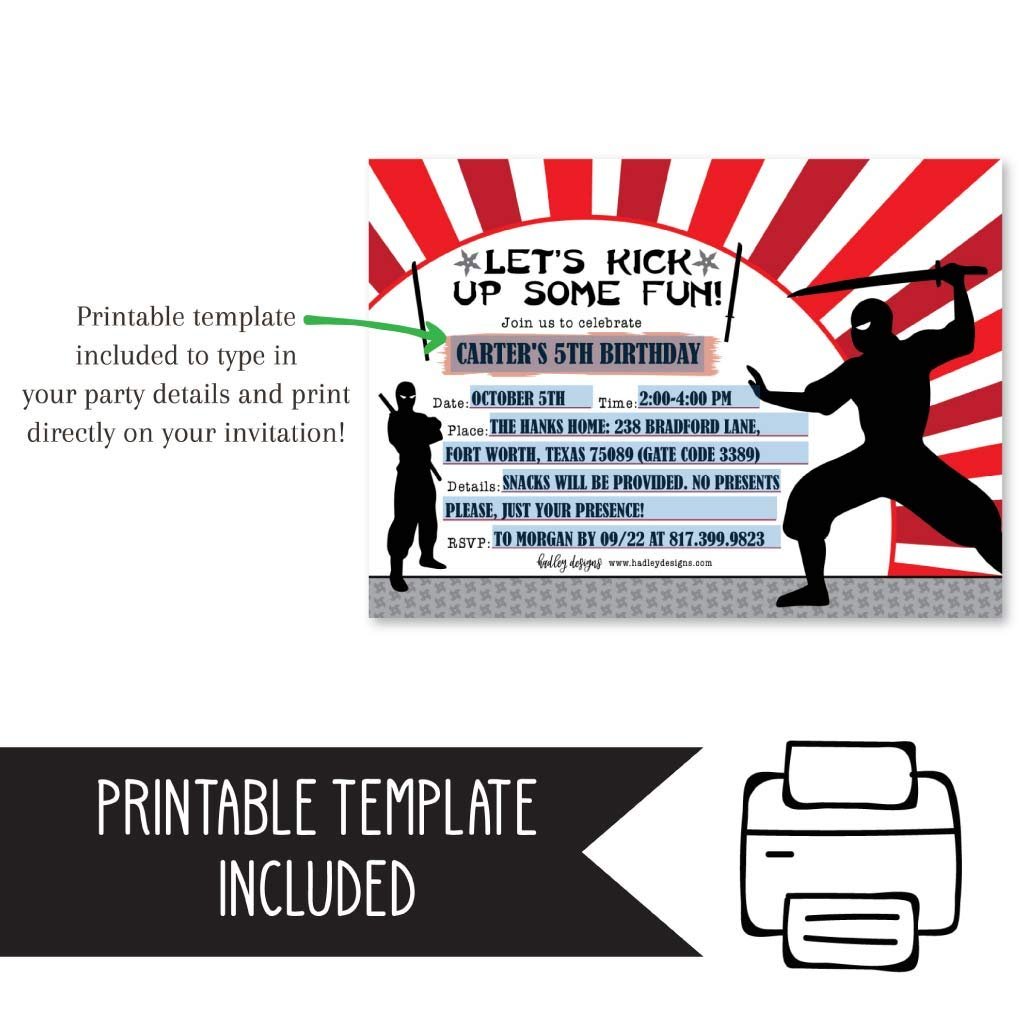 Gender Neutral Birthday Invitations | Set of 25 | Kid's Party