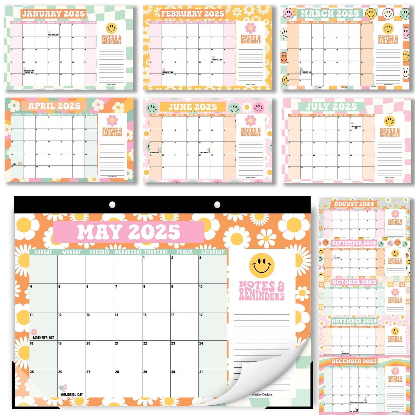 Large Desk Calendar | 18-Month | 2025-2026 | Calendars & Planners