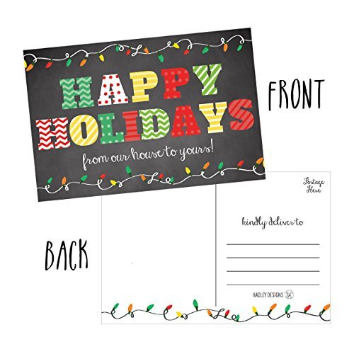 Christmas Holiday Postcards | Set of 50 | Greeting Cards