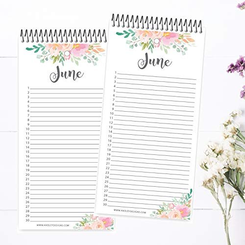 Watercolor Floral Perpetual Calendar | 12 Months | Home & Organization