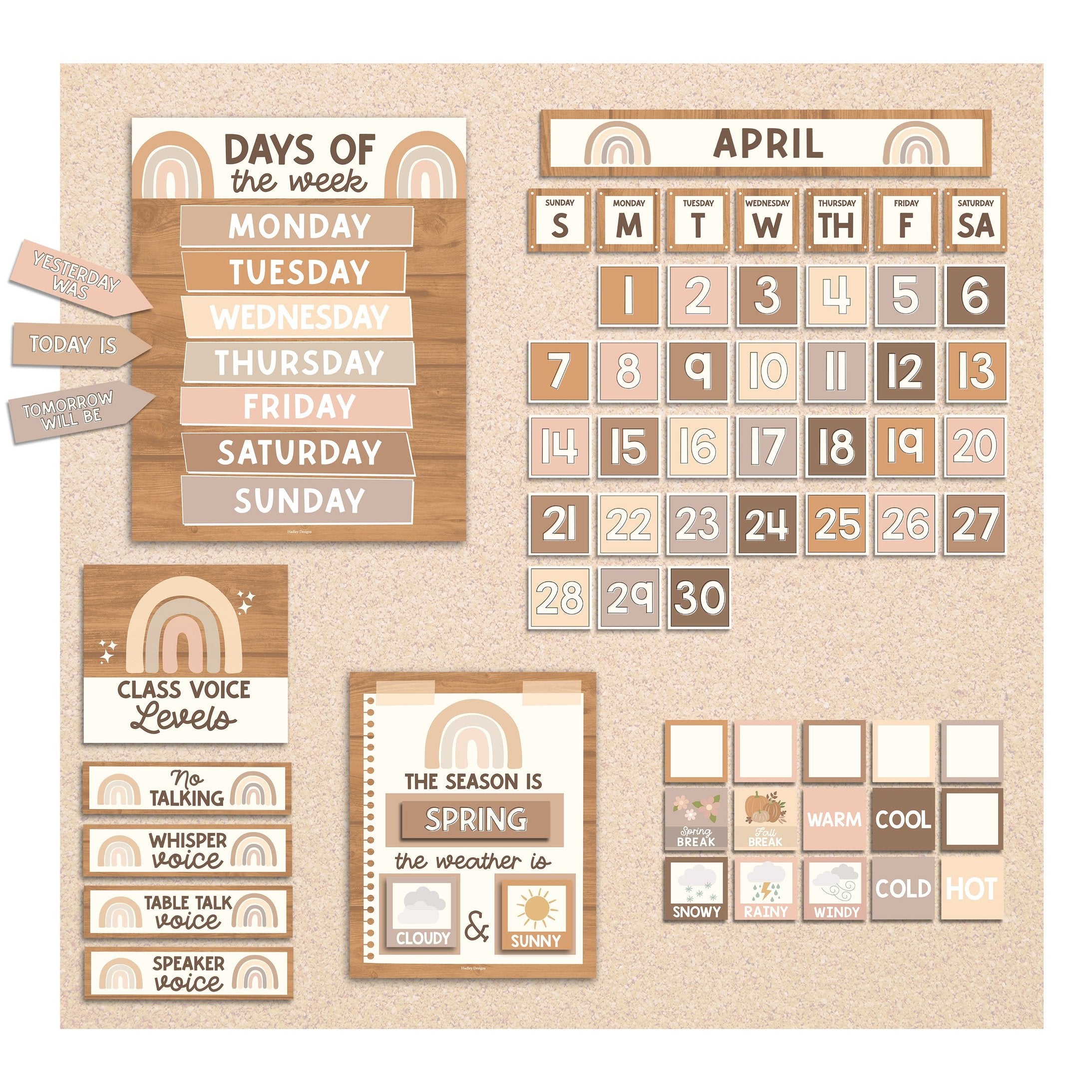 Classroom Calendar | Bulletin Board | Classroom Supplies