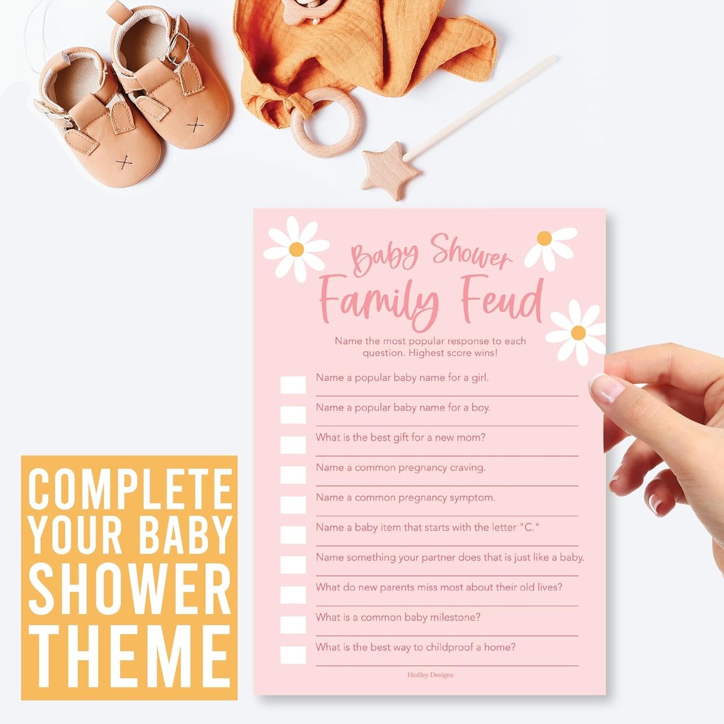 20 Retro Baby Shower Games For Girl - Hilarious Baby Shower Games Girl, The Price Is Right Baby Shower Game Cards, Baby Games For Baby Shower Family Feud Game, Baby Girl Baby Shower Games Funny