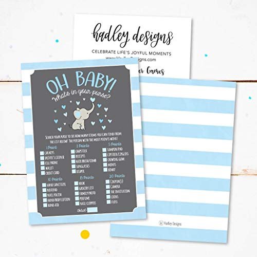 What's In Your Purse Game | Set of 25 | Baby Shower Games