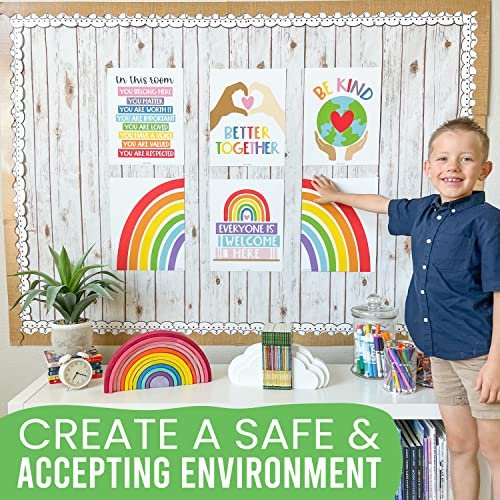 Colorful Rainbow Diversity Posters | Set of 6 | Educational Posters