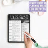 Chalkboard Magnetic Meal Planner | Weekly | Calendar & Planners