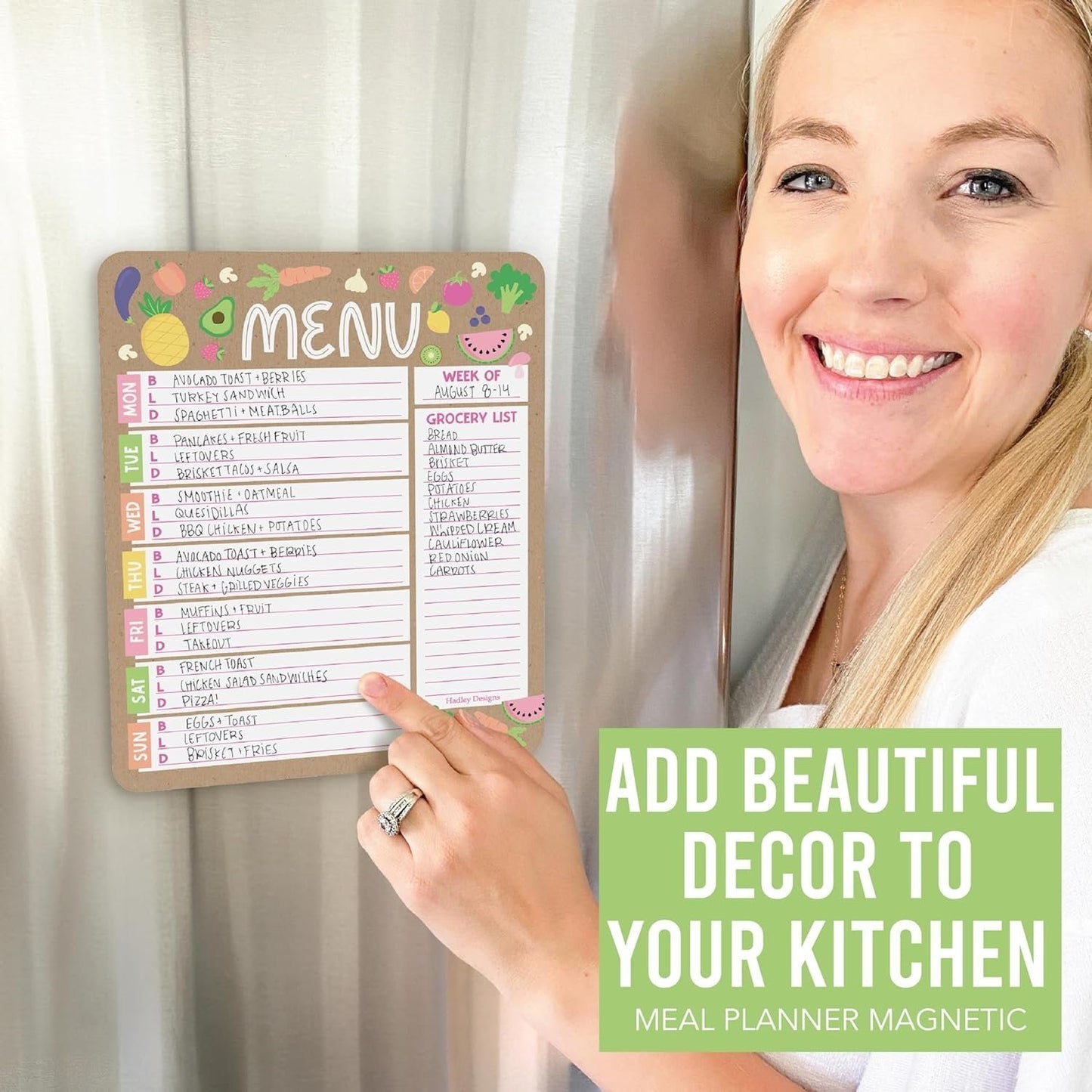 Doodle Kraft Magnetic Meal Planner | Weekly | Calendar & Planners