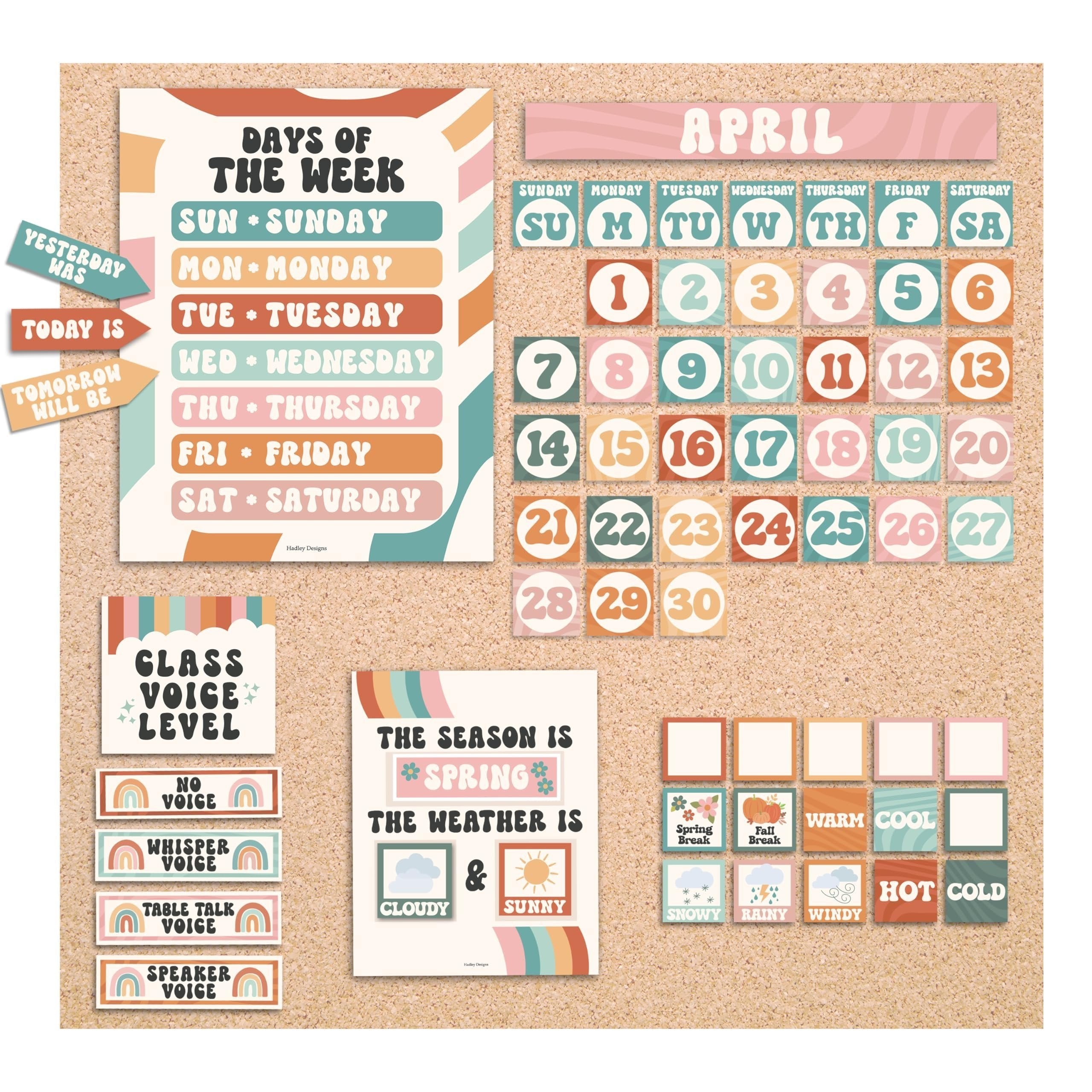 Classroom Calendar | Bulletin Board | Classroom Supplies