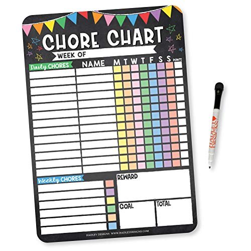 Colorful Chore Charts | Home Organization