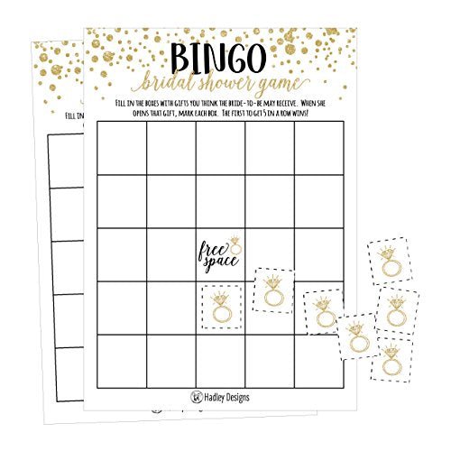 Bridal Shower Bingo | Set of 25 | Wedding Supplies