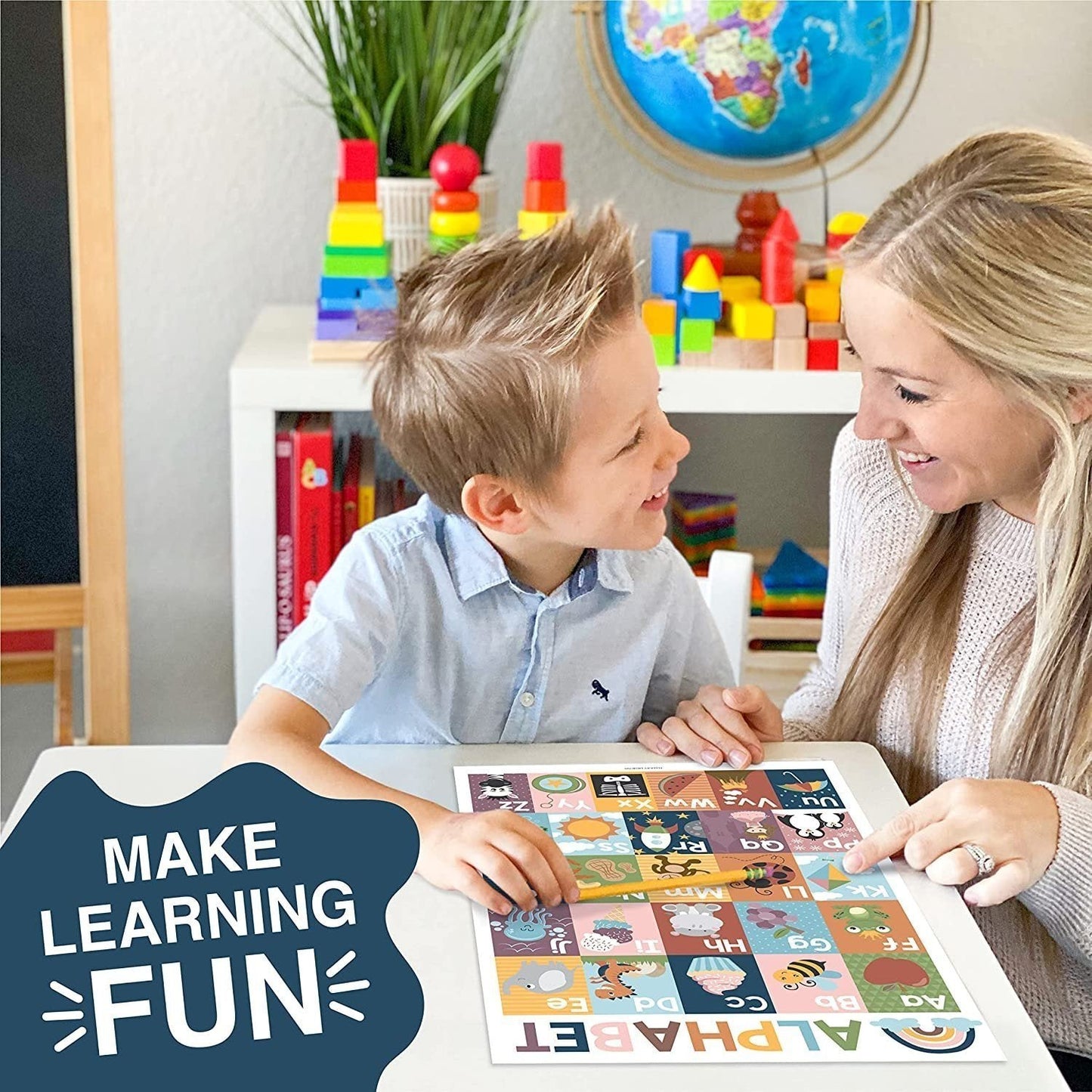 ABC, Days, Months, & Weather Prek Posters | Set of 4 | Educational Posters