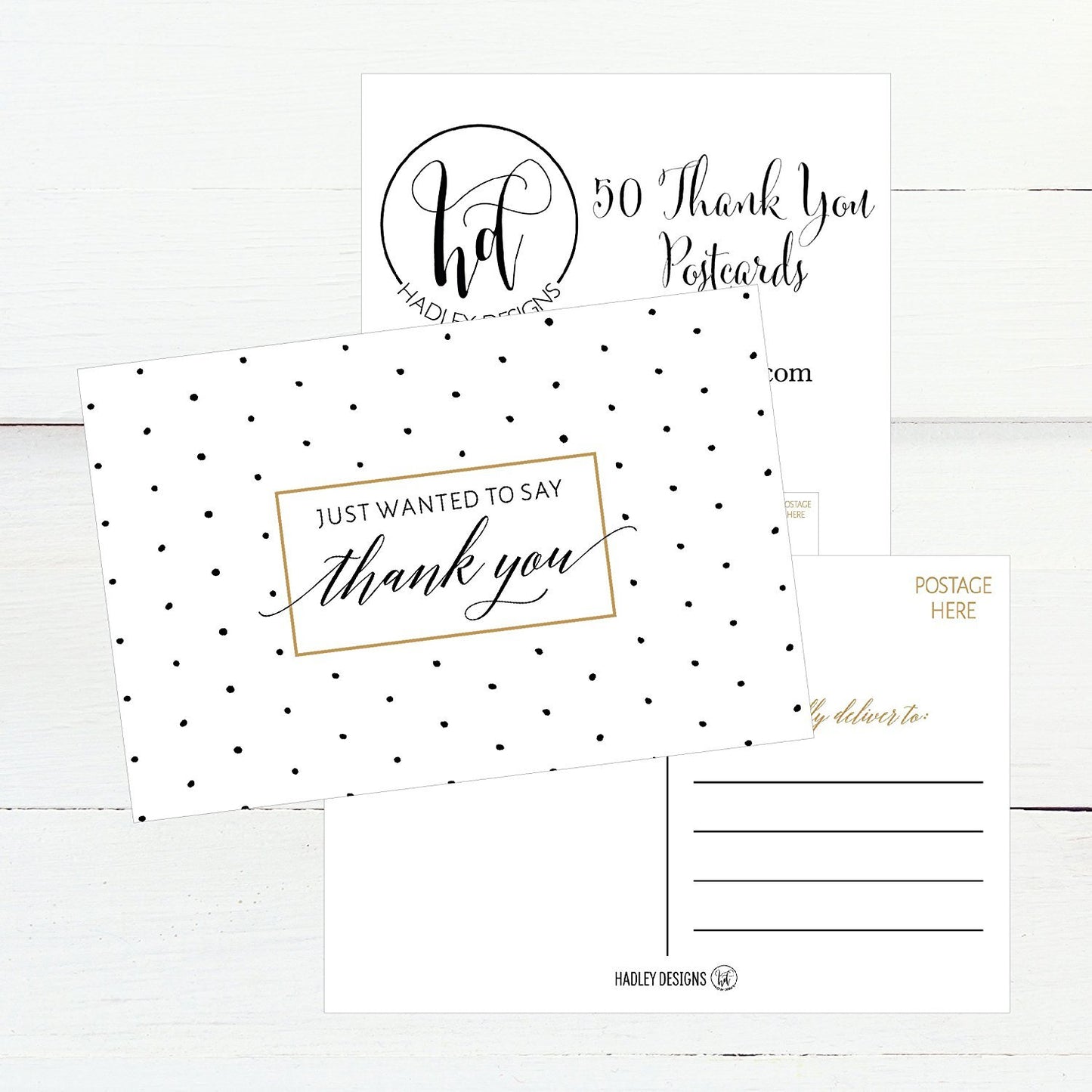 50 4x6 Blank Fill In Thank You Postcards Bulk, Cute Modern Chic Boho Thank You Note Card Stationery For Wedding Bridesmaid, Bridal / Baby Shower, Teachers, Appreciation, Religious, Business, Holidays