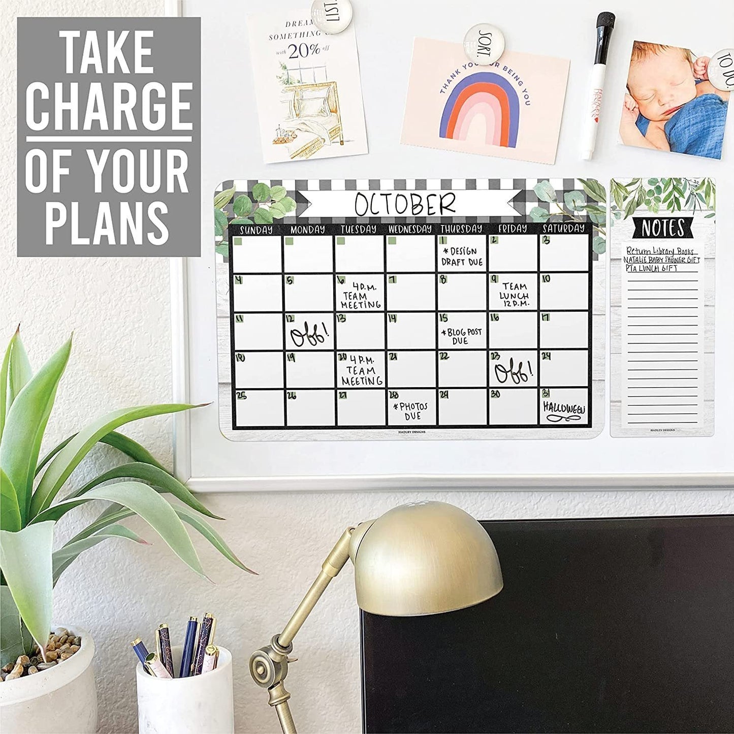 Farmhouse Magnetic Calendar | Dry-Erase | Calendars & Planners