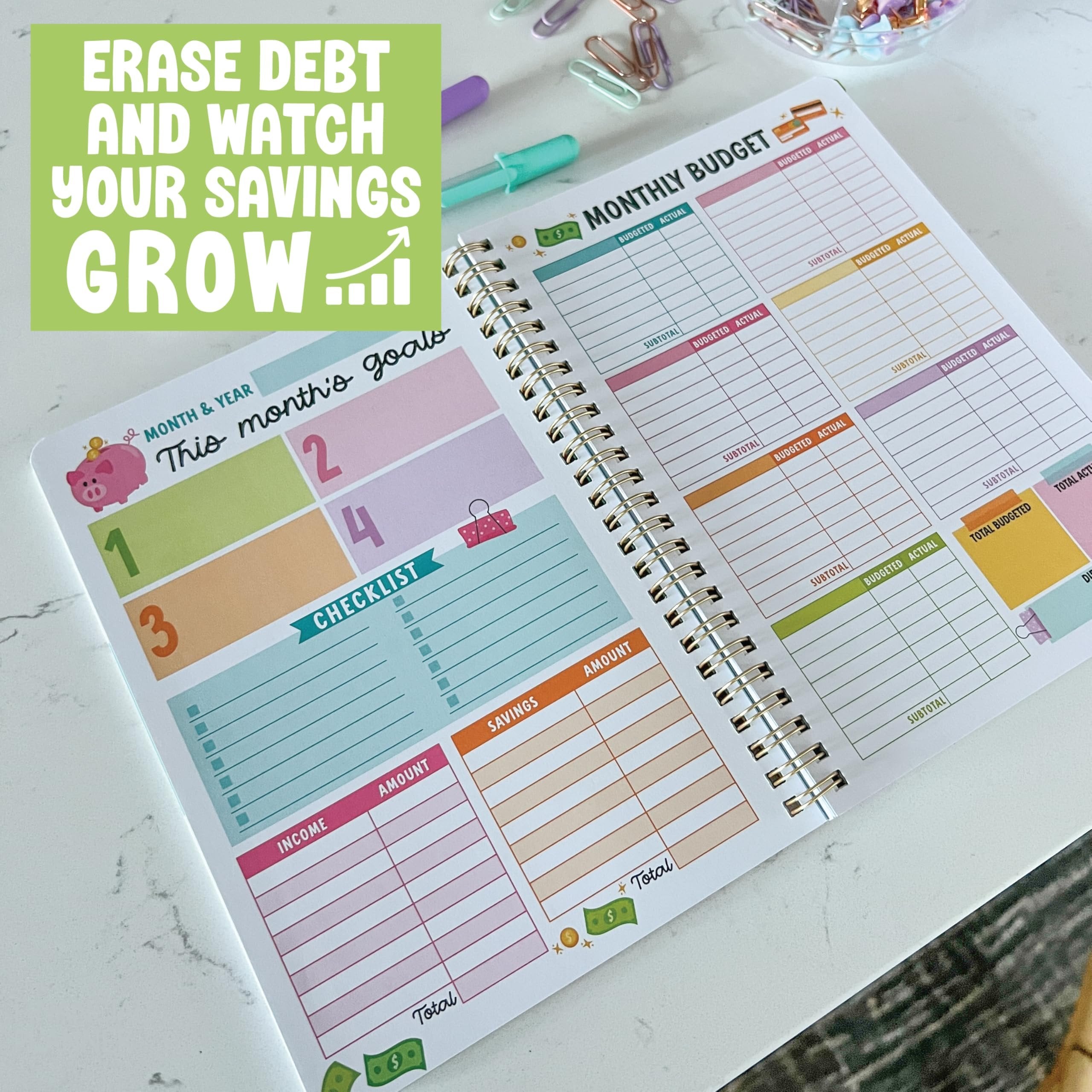 Monthly Budget Planner | 2025-2026 | Calendars & Planners - SAMPLE