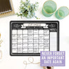 Chalkboard Small Magnetic Calendar for Refrigerator Dry Erase - Fridge Calendar Dry Erase Magnetic Whiteboard for Fridge, Refrigerator Calendar Magnetic Dry Erase Calendar, Magnet Calendar for Fridge