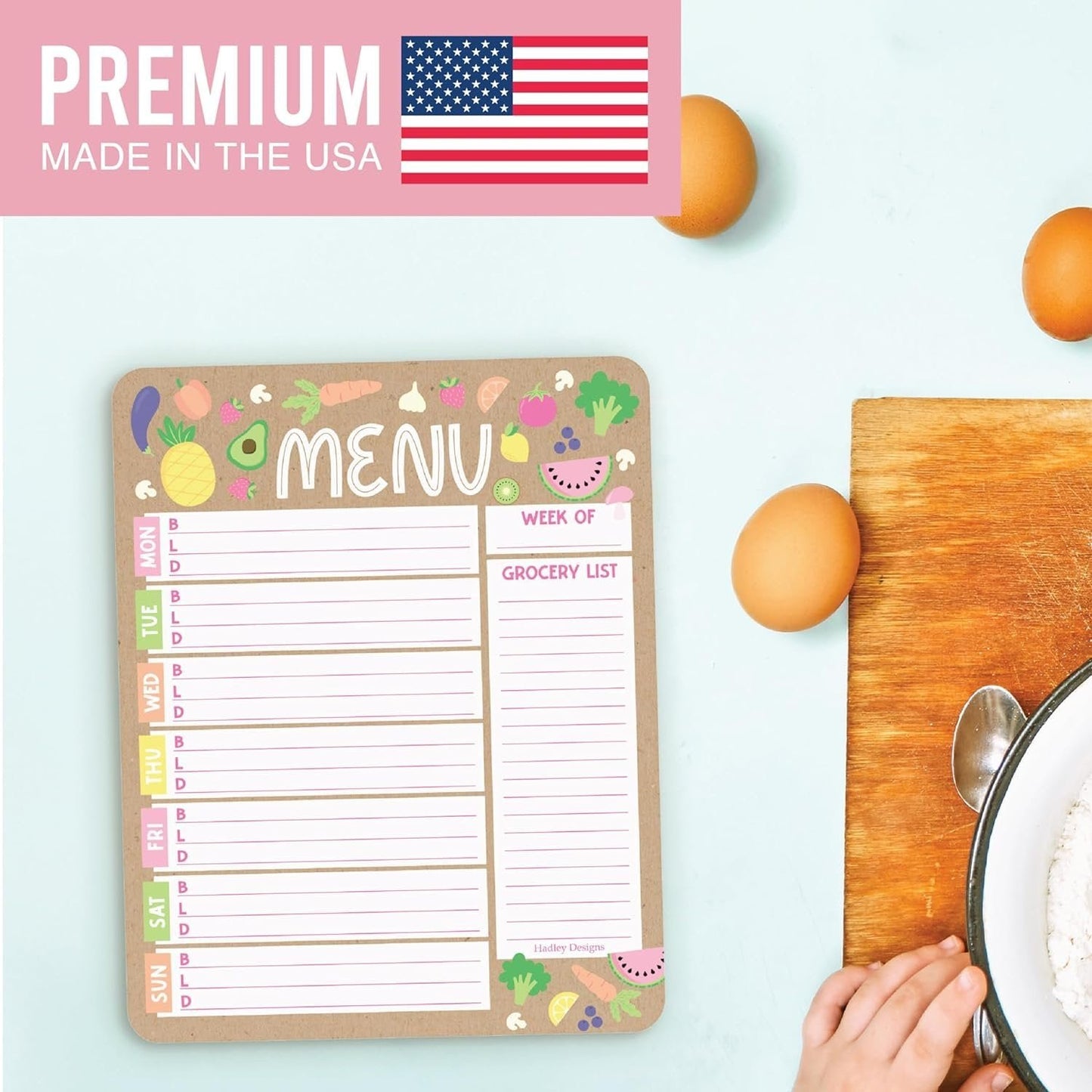 Doodle Kraft Magnetic Meal Planner | Weekly | Calendar & Planners