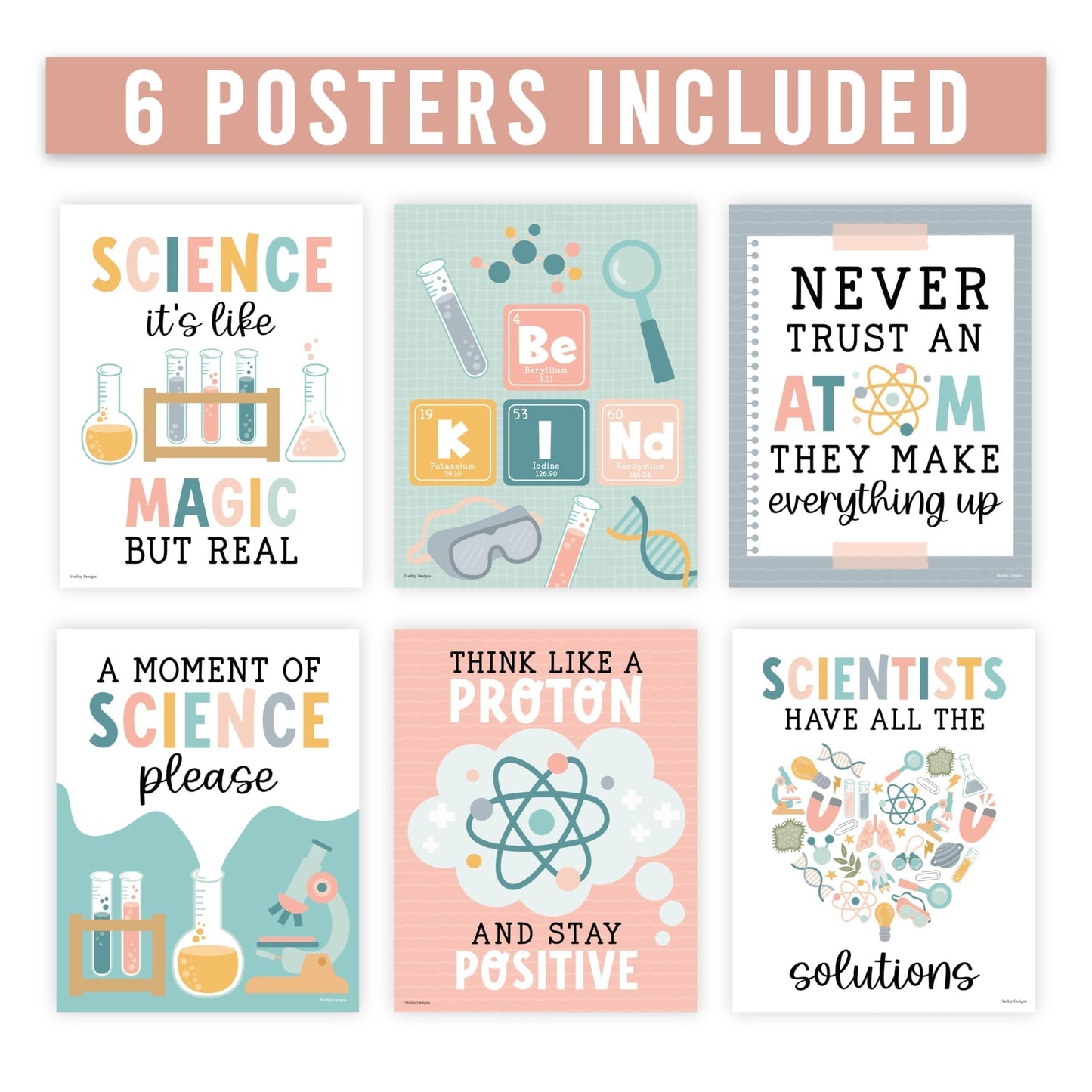 Life Science Posters | Set of 6 | Educational Posters