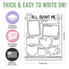 Black & White All About Me Posters | Set of 20 | Educational Posters