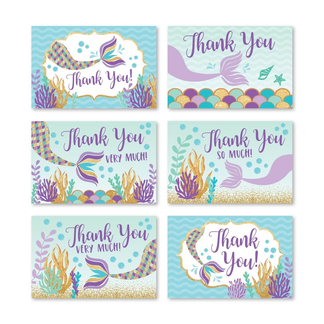 Folded Thank You Cards | Set of 24 | Kid's Party