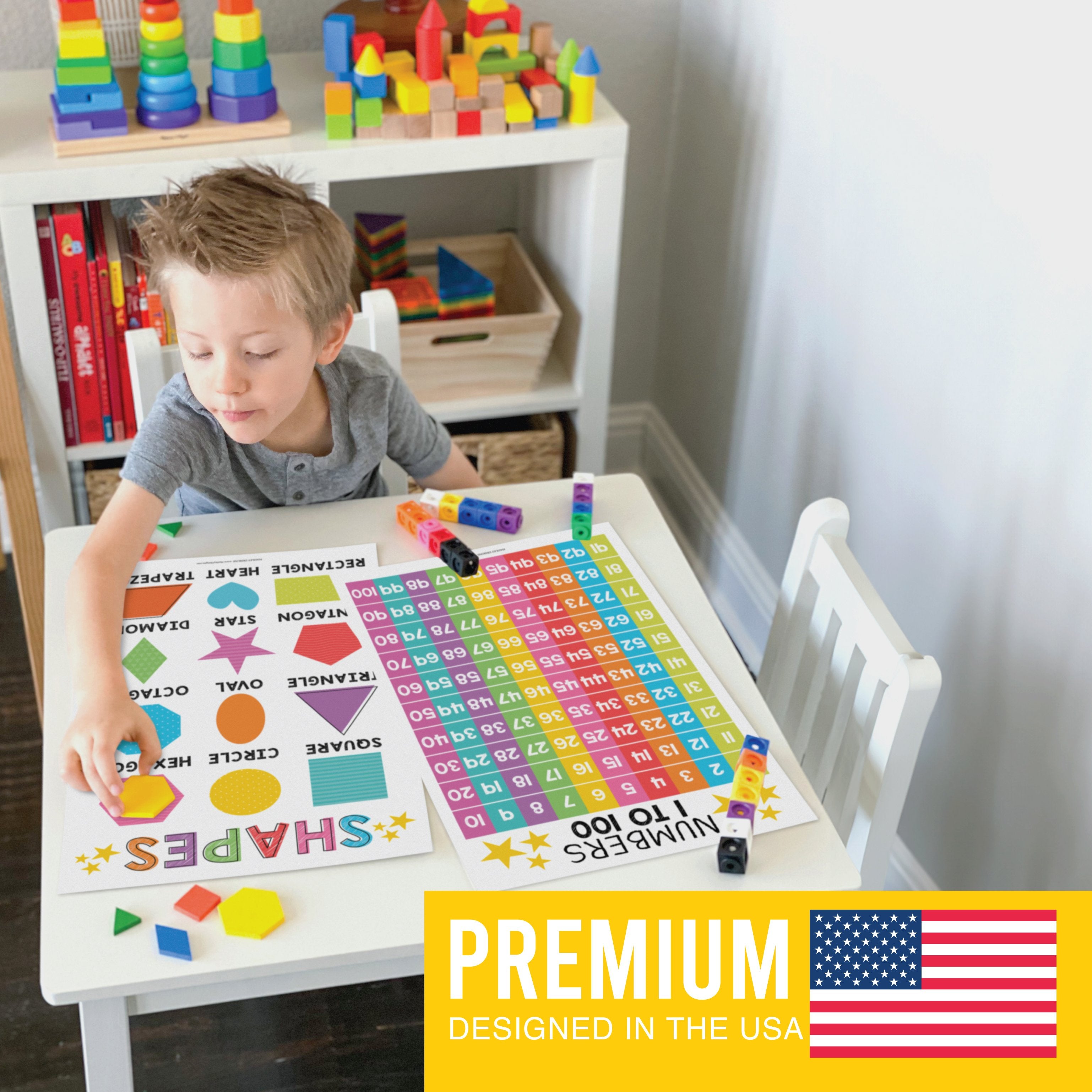 Colorful Educational Posters | Set of 16 | Classroom Supplies - SAMPLE