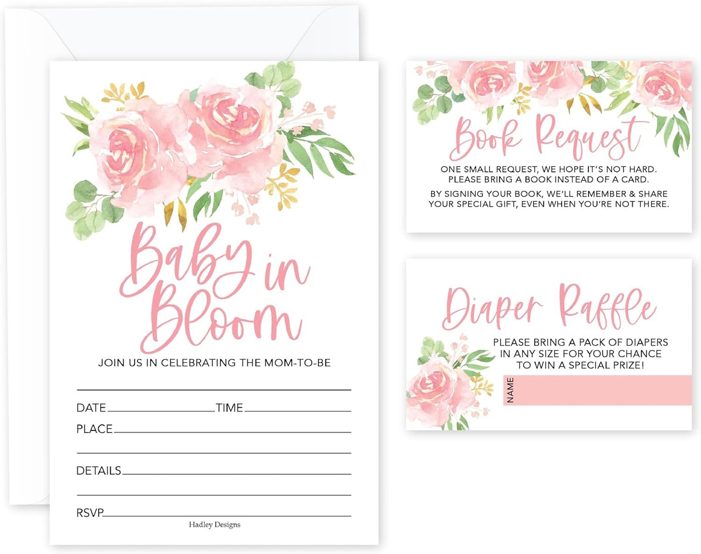 Invitation Bundles | Set of 15 | Baby Shower Supplies