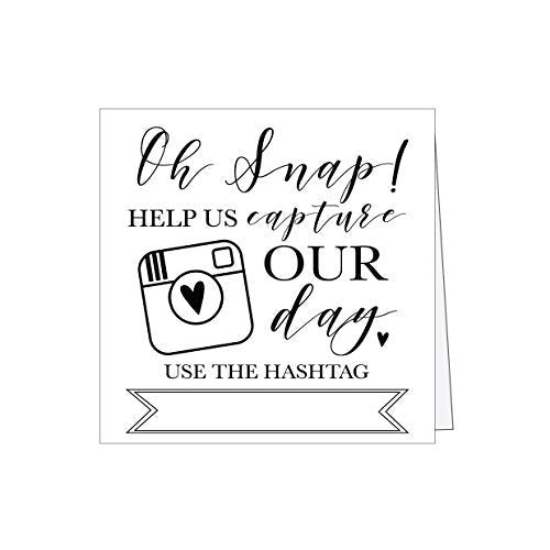 Wedding Hashtag Signs | Set of 25 | Wedding Supplies