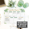 Greenery Fridge Weekly Calendar | Magnetic & Dry Erase | Calendars & Planners