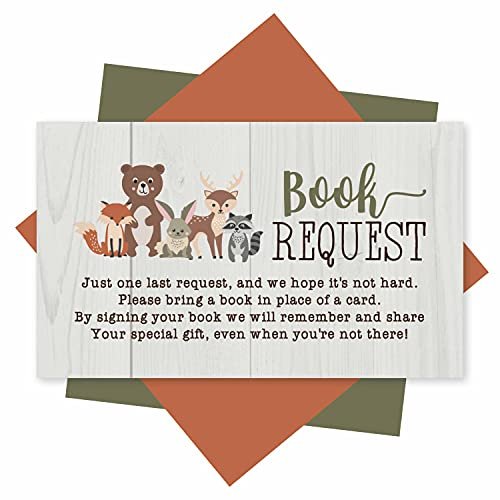 Book Request Cards | Set of 25 | Baby Shower Supplies