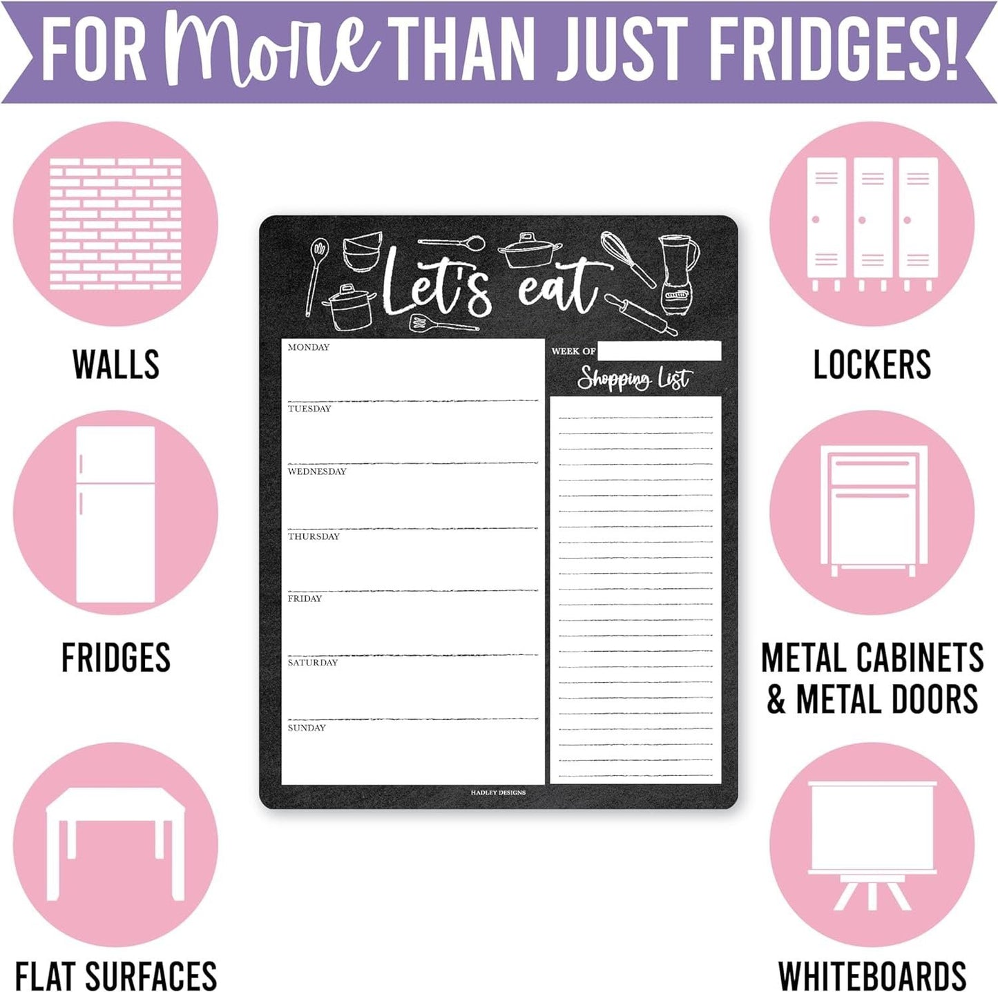 Chalkboard Magnetic Meal Planner | Weekly | Calendar & Planners