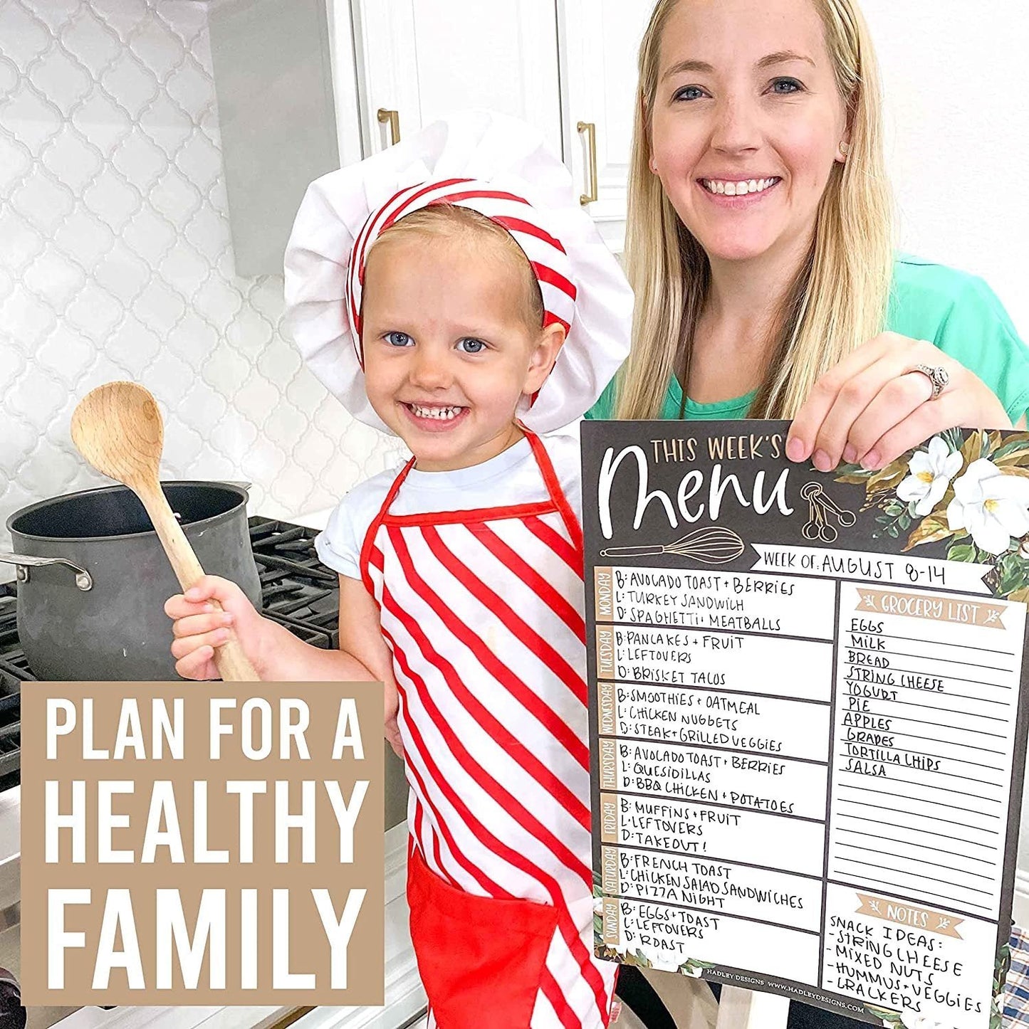 Magnolia Magnetic Meal Planner | Weekly | Calendar & Planners