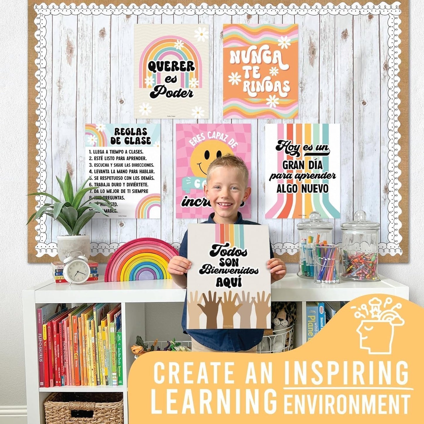 Spanish Motivational Posters | Set of 6 | Spanish Classroom Supplies