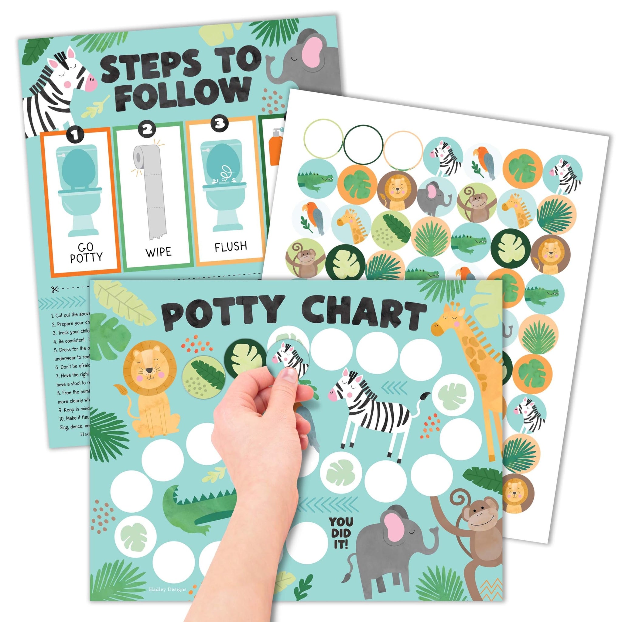 Potty Training Chart | Sticker Charts | Early Education - SAMPLE