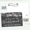 15 Will You Be My Bridesmaid Cards Chalkboard, I Can't Say I Do Without You, Rustic Proposal Note Cards For Gifts, Blank Chalk Ask To Be Your Bridesmaids Invitations Set, Asking A Bridesmaid Invite