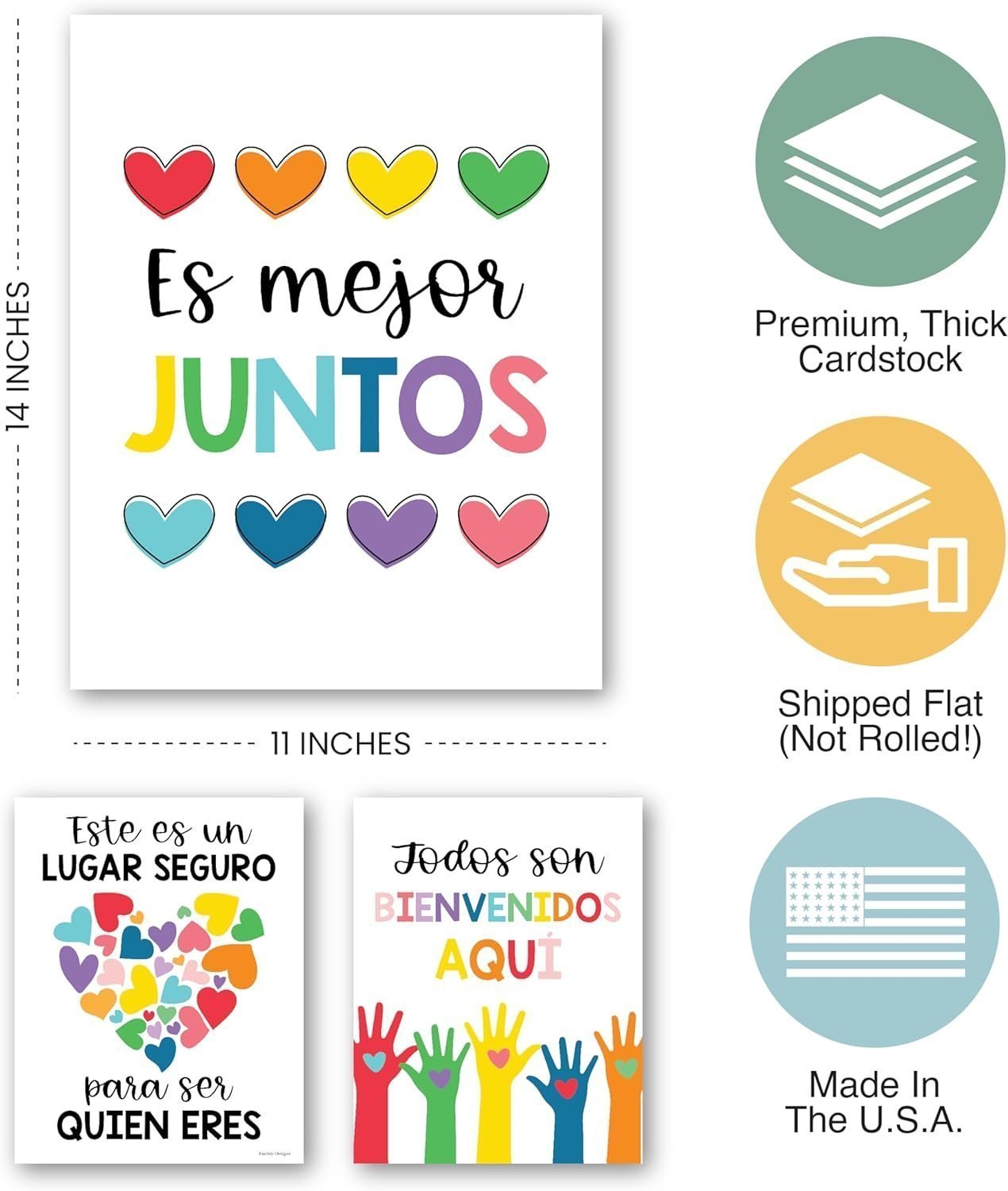 Spanish Diversity Posters | Set of 6 | Spanish Educational Supplies