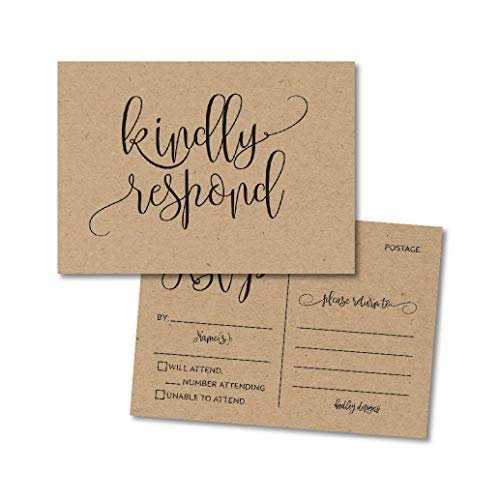 RSVP Postcards | Set of 25 | Greeting Cards