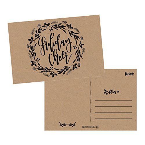 Christmas Holiday Postcards | Set of 50 | Greeting Cards