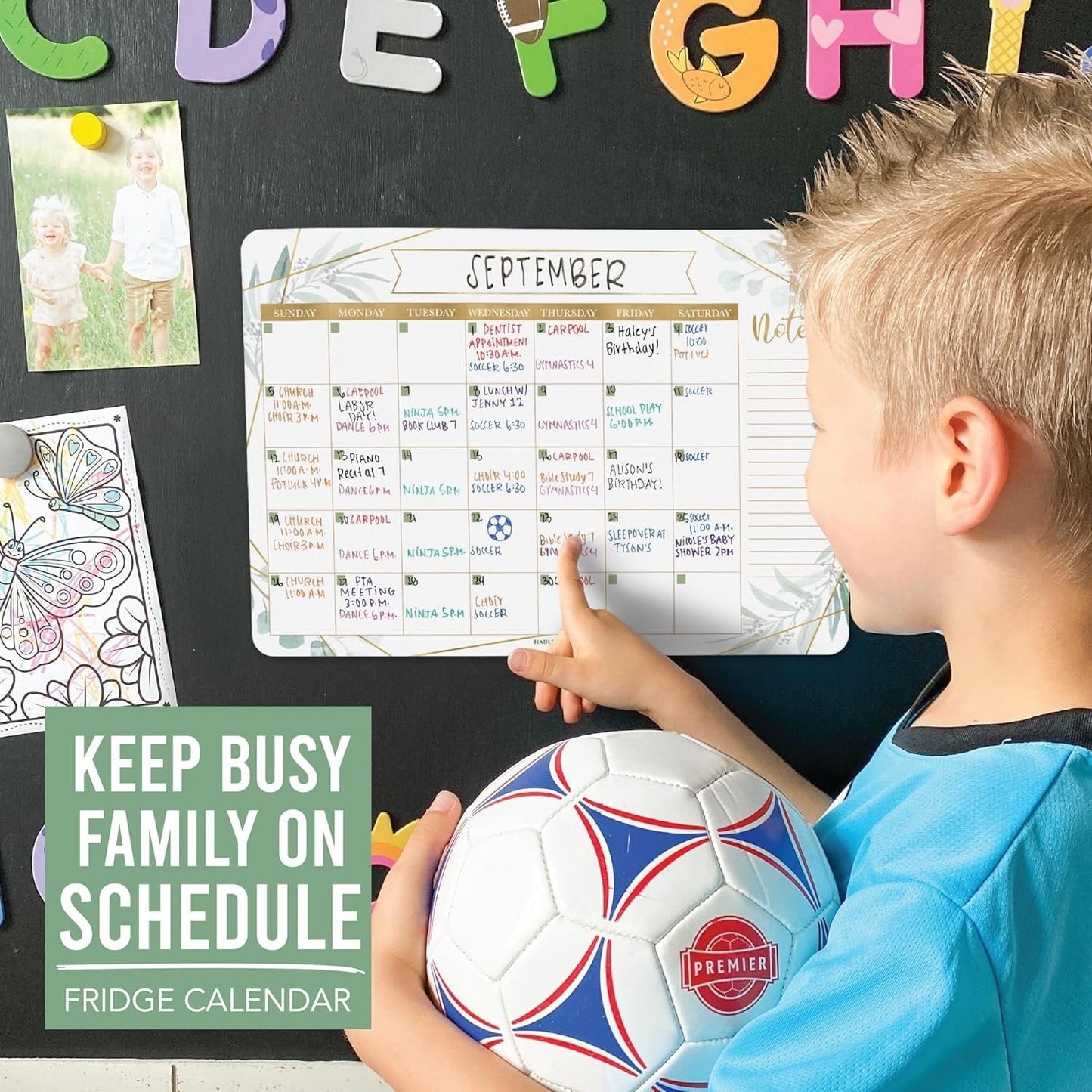 Greenery Magnetic Calendar | Dry-Erase | Calendars & Planners