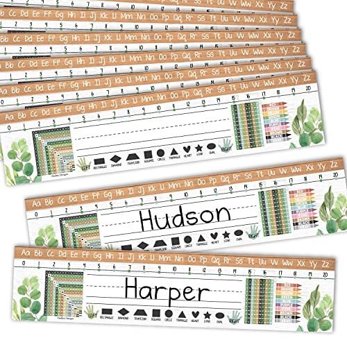 Farmhouse Classroom Name Plates | Set of 25 | Classroom Supplies