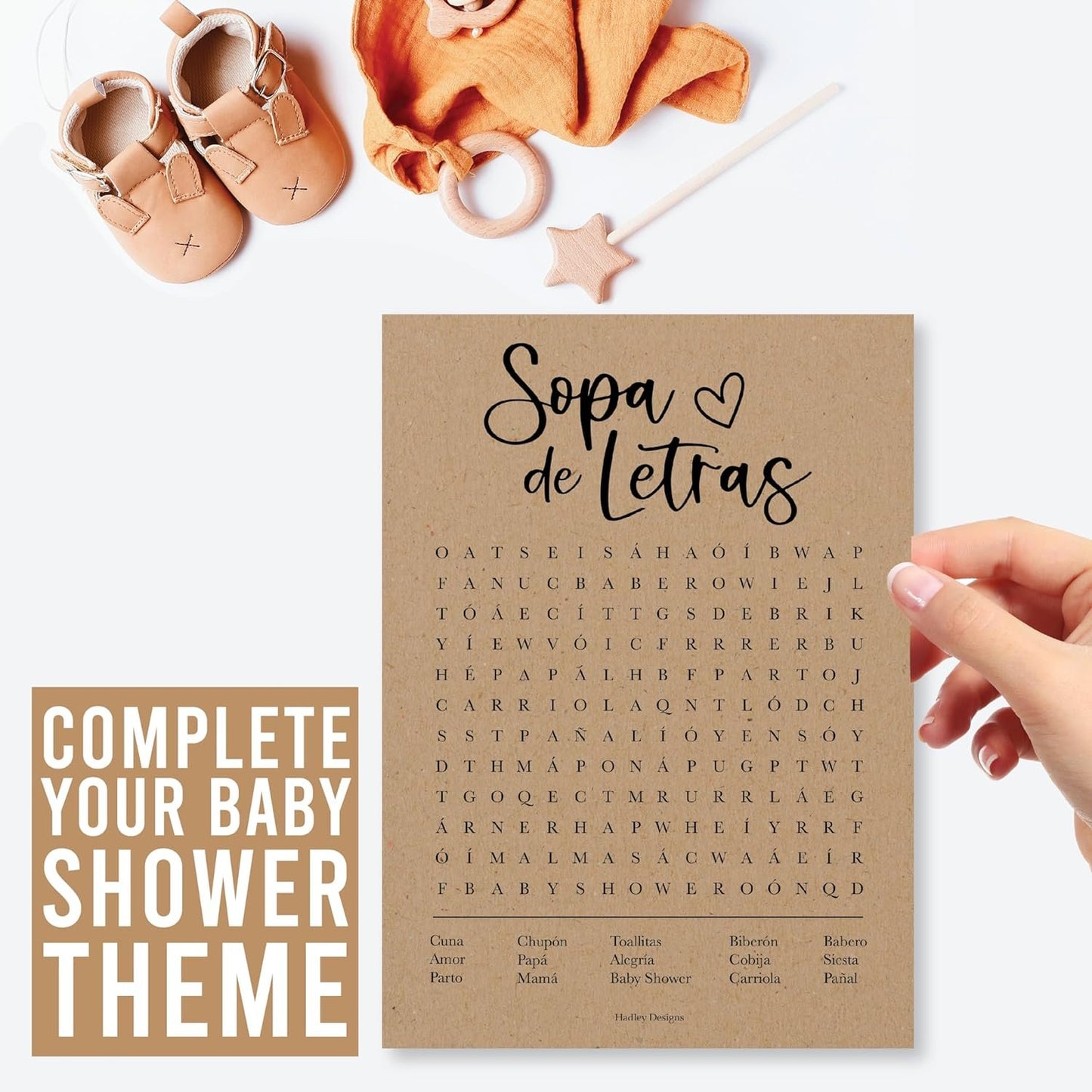 20 Rustic Juegos Para Baby Shower En Español - Juegos De Baby Shower En Español, Baby Shower Games In Spanish, Spanish Baby Shower Games, Sopa De Letras Baby Shower Español, Baby Shower Advice Cards