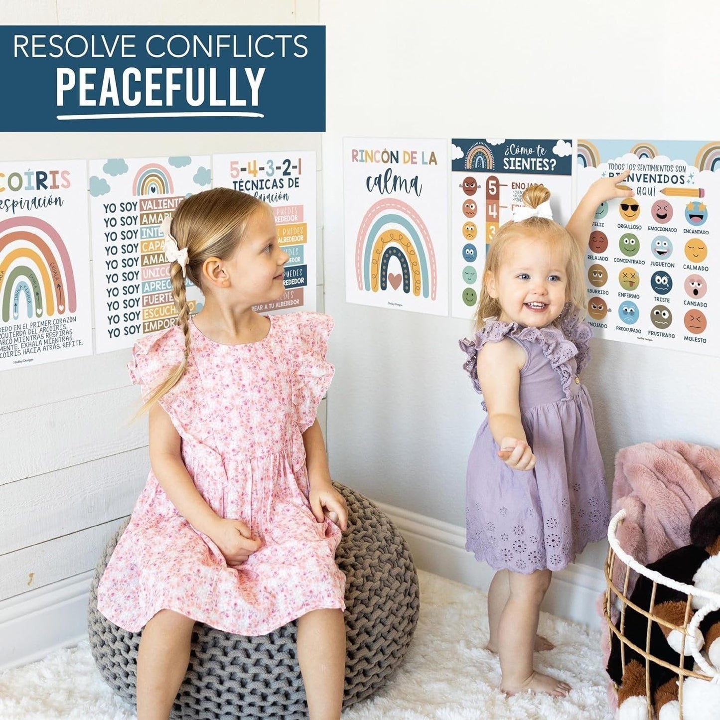 Spanish Calming Corner Posters | Set of 6 | Spanish Educational Posters